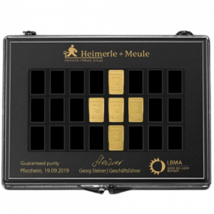 Heimerle + Meule spaarplan UnityBar Collectie goudplaatjes 5x1 gram