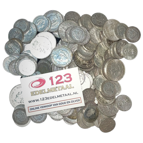 1 puur zilver Nederlands zilvergeld -