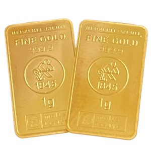 1 gram goudbaar van Heimerle + Meule voor goud spaarplan zuiverheid fijngoud is 99,99 procent goudplaatje LBMA gecertificeerd