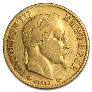 Gouden-munt-10-franc-Francais-achterkant