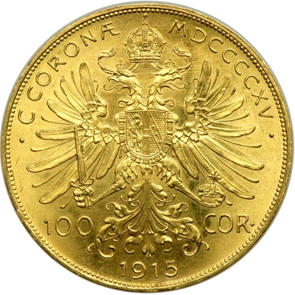 Gouden Oostenrijkse 100 Corona