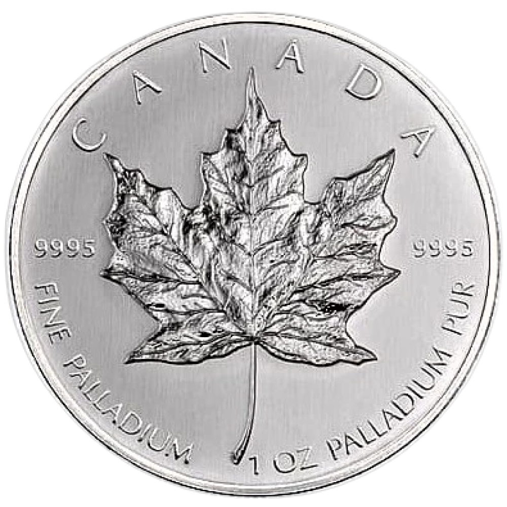 Canadian Maple Leaf 1 troy ounce palladium munt