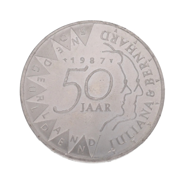 Nederlandse zilveren 50 gulden 925/1000